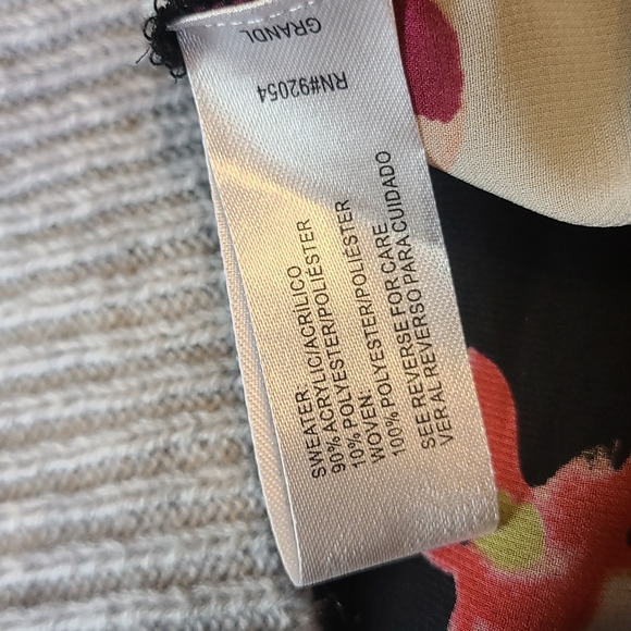 Madison Lily Mixed Fabric Sweater - Picture 8 of 11